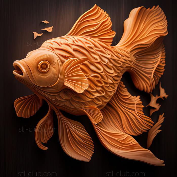 st Curly   gilled goldfish fish